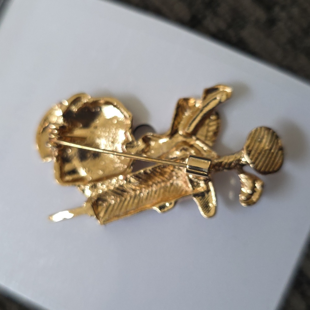 Nurse Gold Brooch Pin - Picture 3 of 4